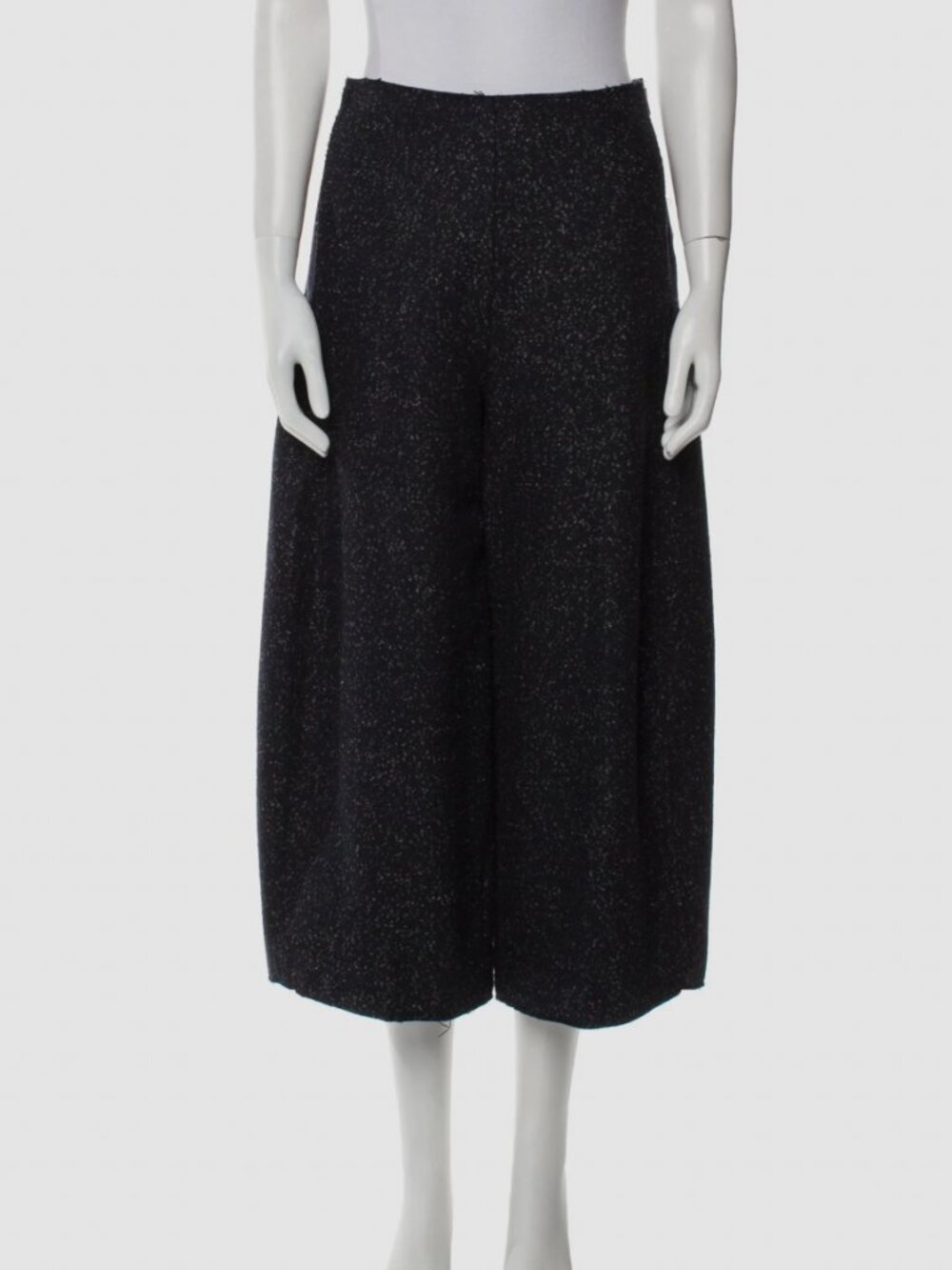 COS | Raw-Cut Rounded Wool Culottes | Size 6